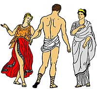 В глубоком раздумье, полный сомнений, возвращался Геракл однажды домой и на дороге увидел двух женщин, шедших к нему с двух сторон. 